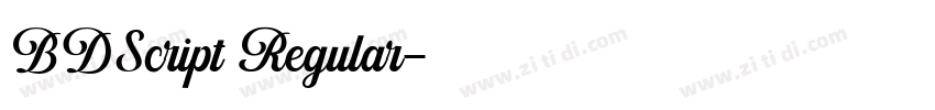 BDScript Regular字体转换 BDScript Regular字体转换